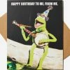 Typo Kermit The Frog Birthday Card