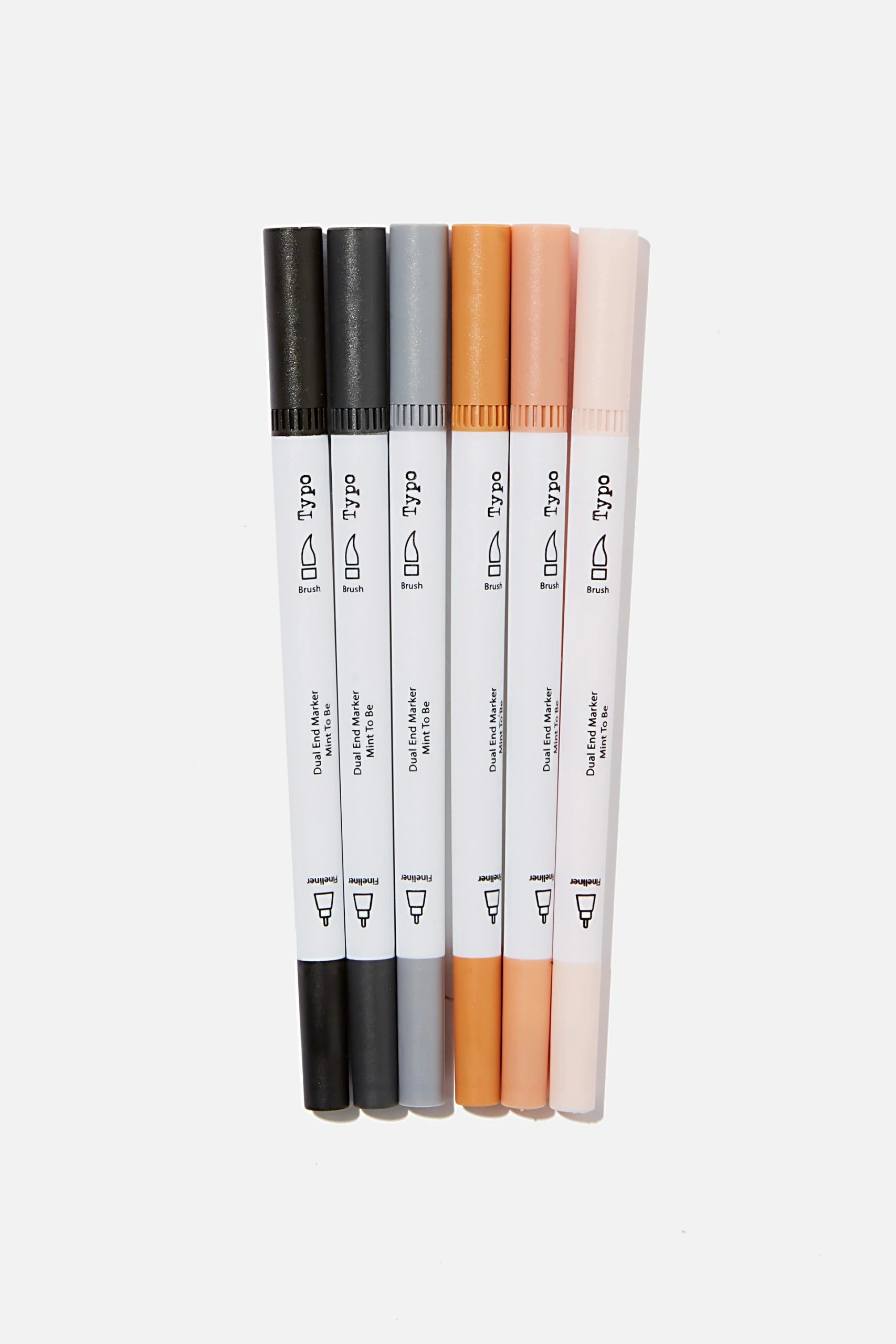Typo Dual Markers 6Pk 3 Typo Dual Markers 6Pk