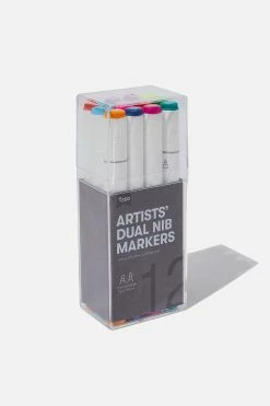 Typo Artists Dual Nib Marker 12Pk