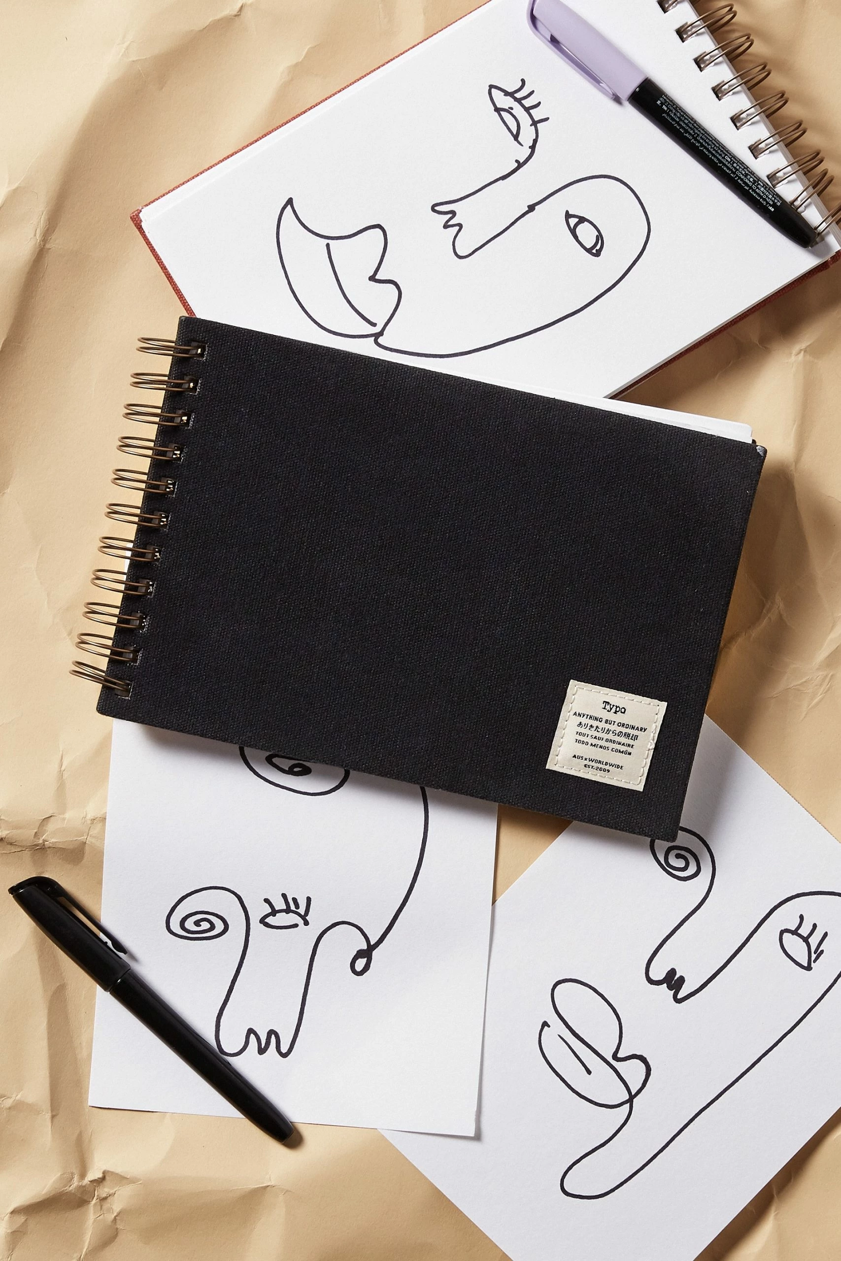 Typo A5 Spiral Sketch Book 3 Typo A5 Spiral Sketch Book