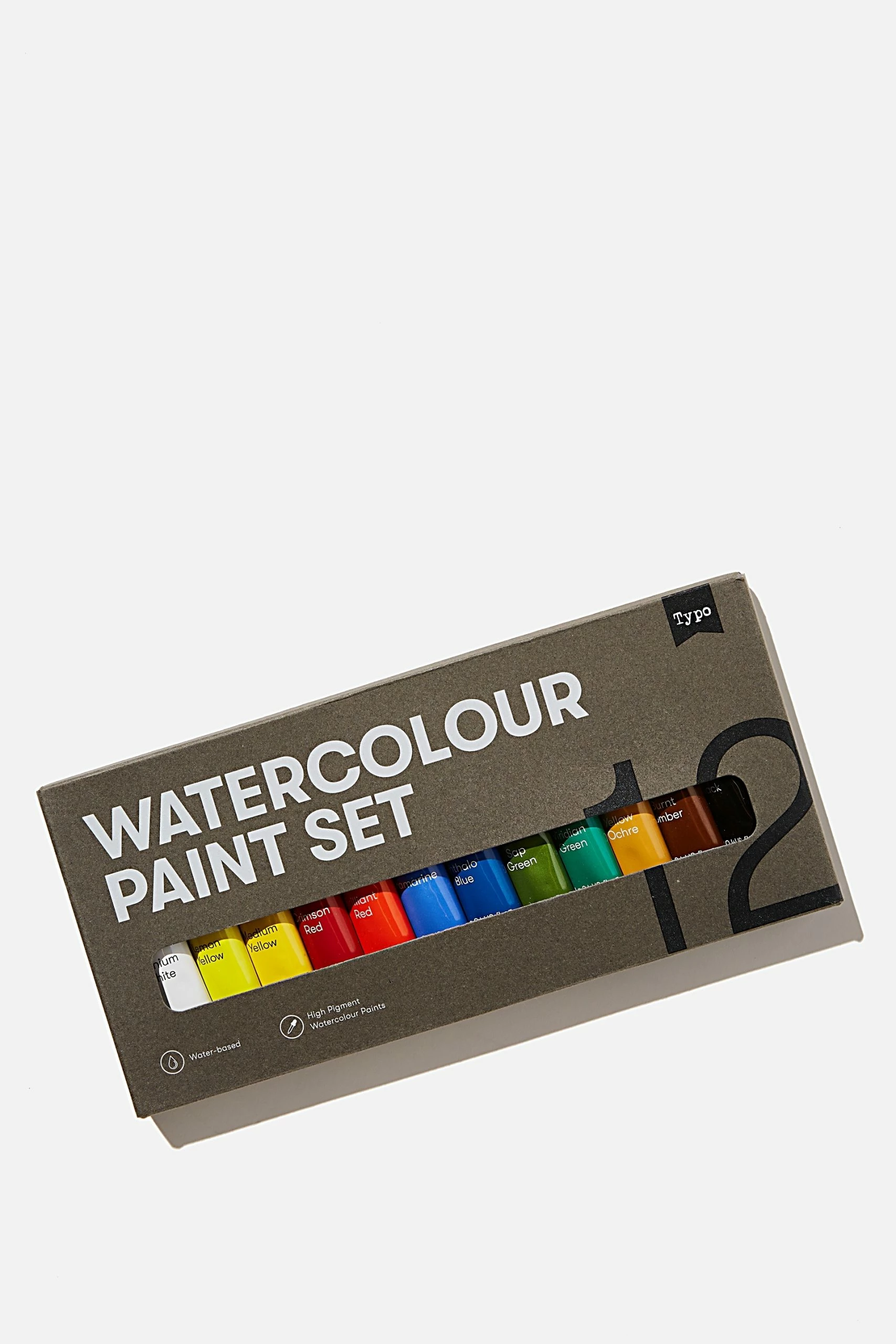 Typo Watercolour Paint Set 3 Typo Watercolour Paint Set