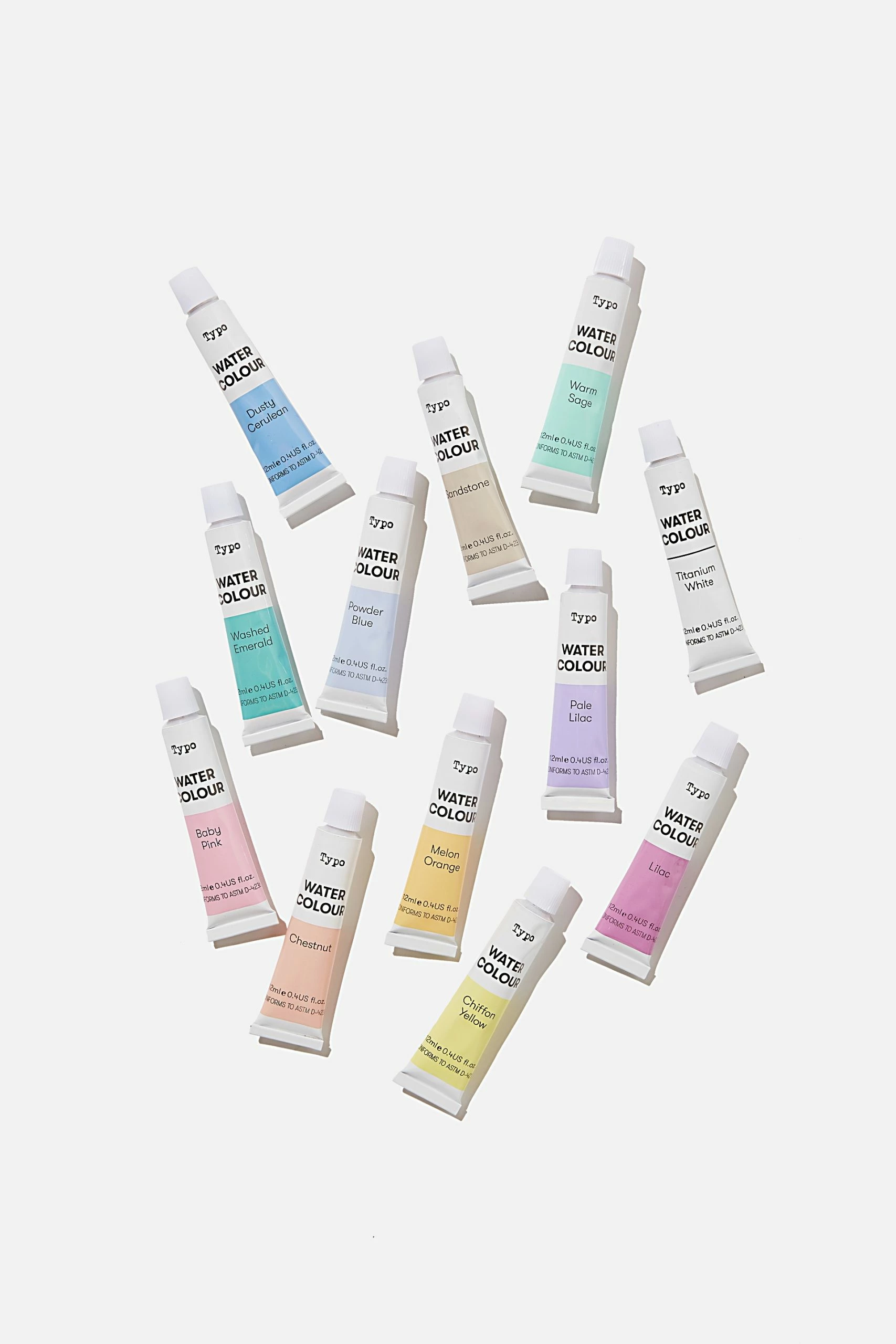 Typo Watercolour Paint Set 5 Typo Watercolour Paint Set - Image 3