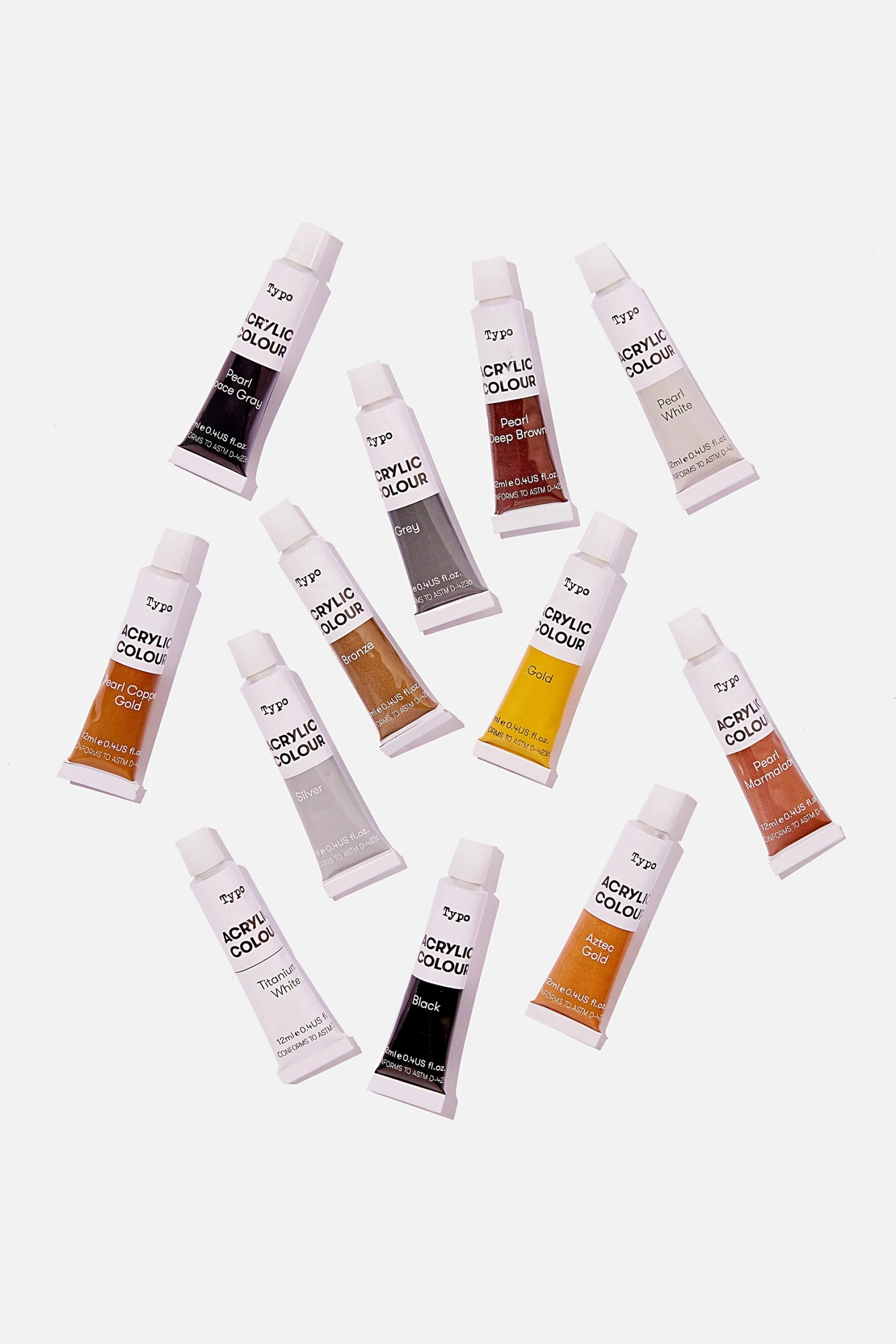 Typo Acrylic Paint Set 4 Typo Acrylic Paint Set - Image 2
