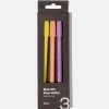 Typo Blue Ink Flow Writer Pen 3Pk
