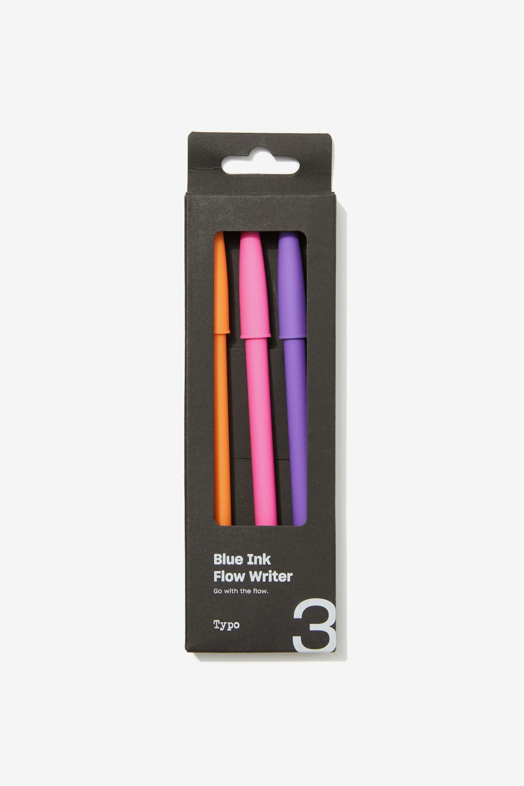 Typo Blue Ink Flow Writer Pen 3Pk 4 Typo Blue Ink Flow Writer Pen 3Pk - Image 2