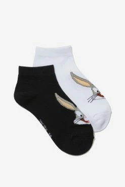 Typo Looney Tunes 2 Pk Of Ankle Socks