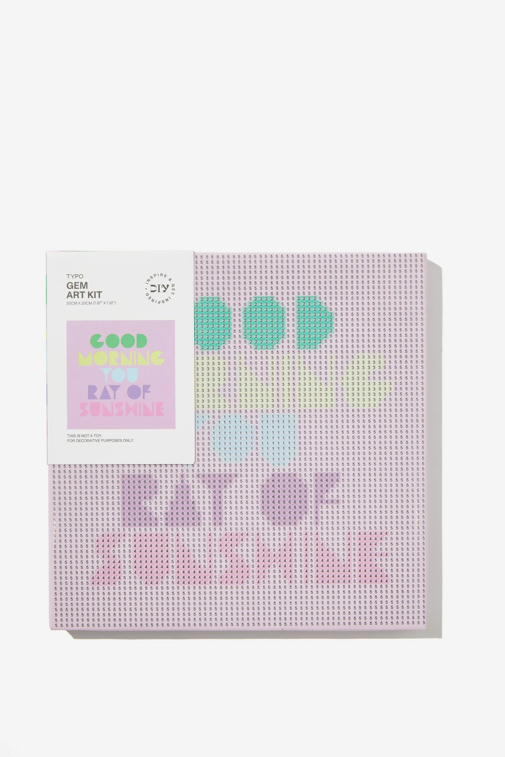 Typo DIY Gem Art Kit 20 X 20 3 Typo DIY Gem Art Kit 20 X 20