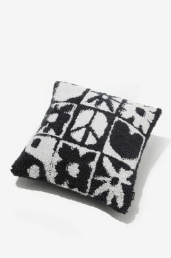 Typo Tufted Get Cushy Cushion