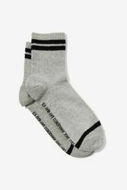 Typo Mens Quarter Crew Sock