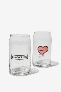 Typo BLACKPINK Can Glass Tumbler Set Of 2